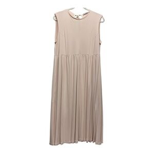 Jill Sander Pale pink Jersey Midi-Dress Sz 40(8) Made in Italy Coquette Ballet